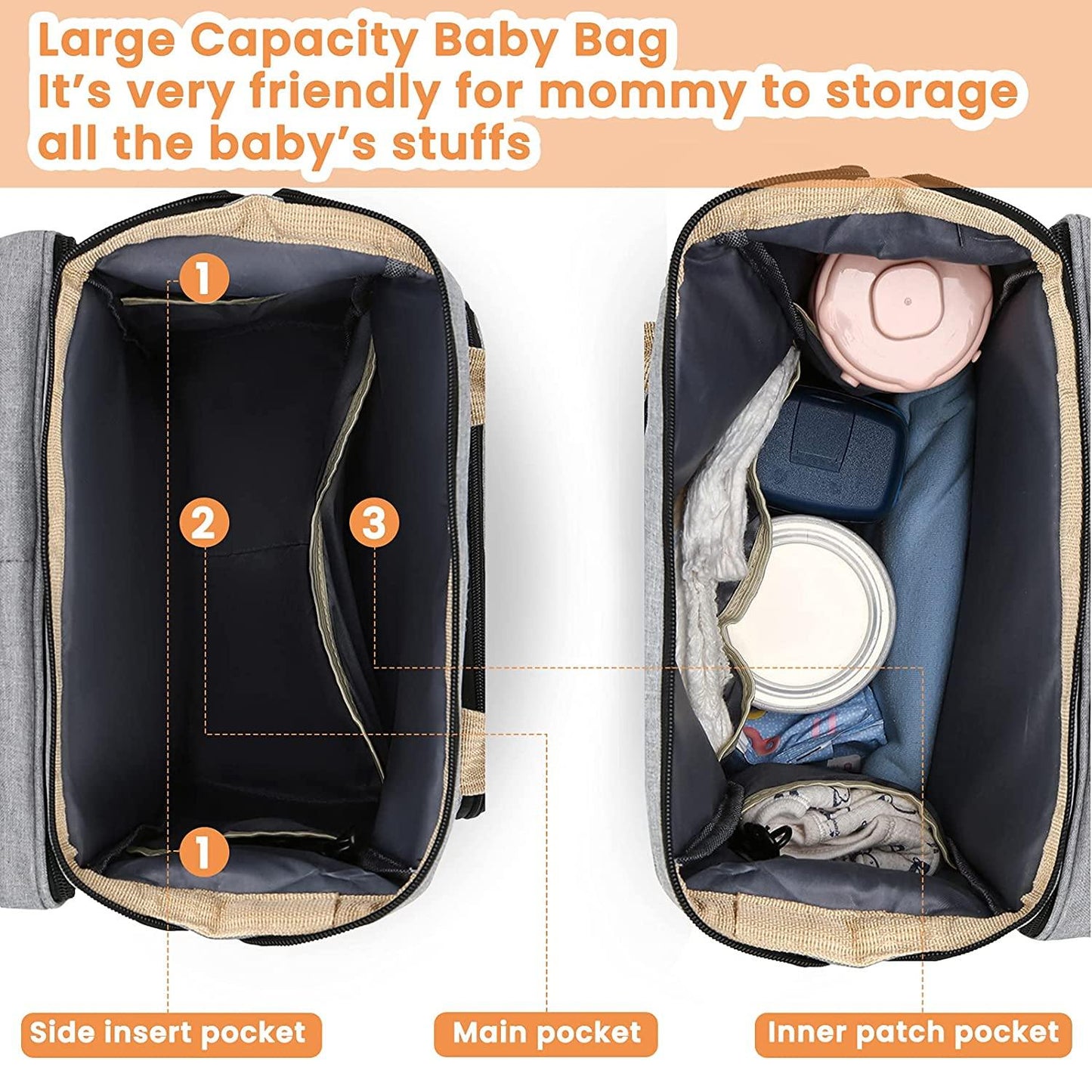 Sac à langer portatif | Berceau de voyage BabyNappy™ - Maman & Mini