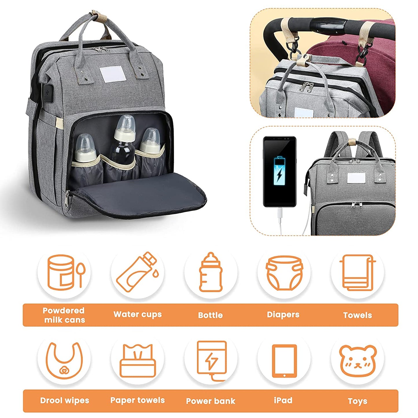 Sac à langer portatif | Berceau de voyage BabyNappy™ - Maman & Mini