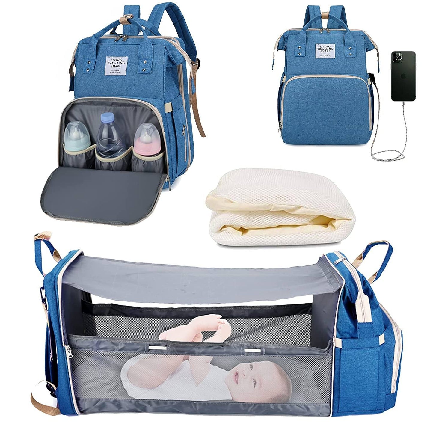 Sac à langer portatif | Berceau de voyage BabyNappy™ - Maman & Mini
