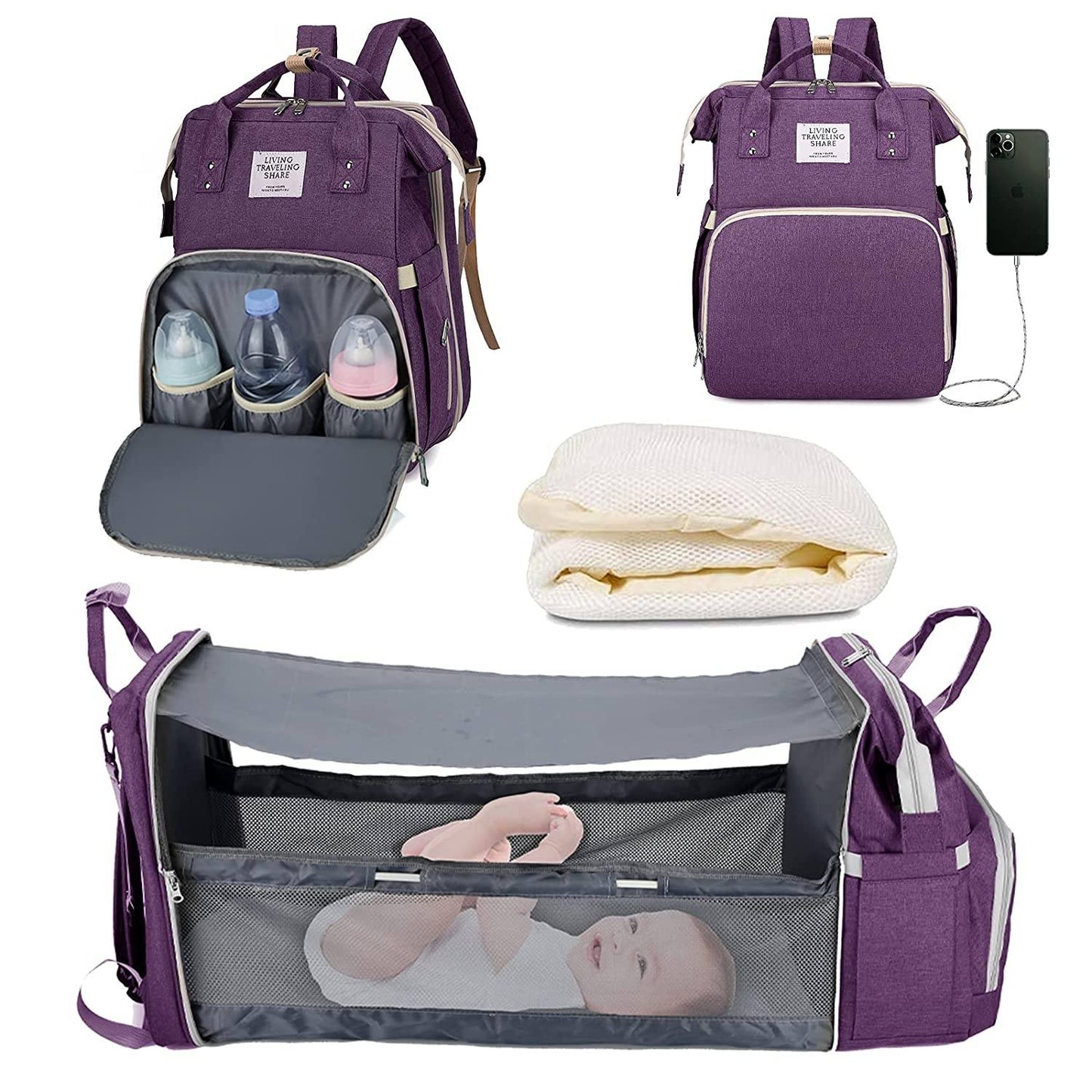 Sac à langer portatif | Berceau de voyage BabyNappy™ - Maman & Mini