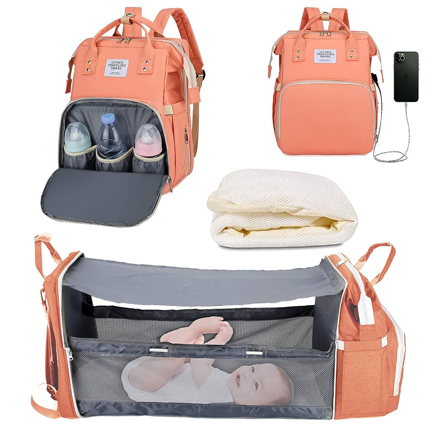 Sac à langer portatif | Berceau de voyage BabyNappy™ - Maman & Mini