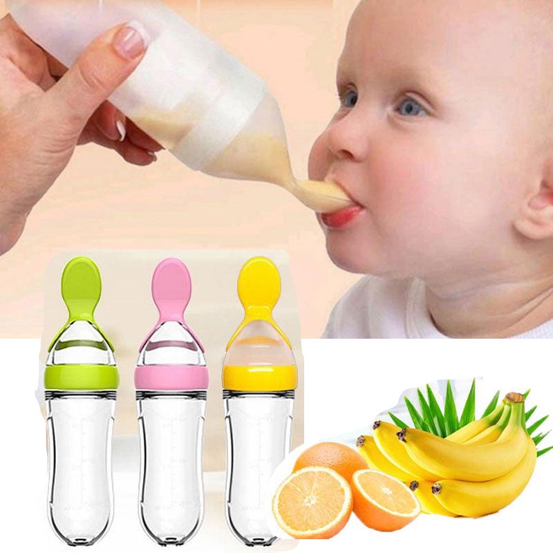 Biberon avec cuillère pour nouveau-né | EasyBottle™ - Maman & Mini